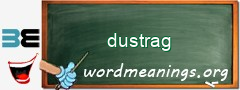 WordMeaning blackboard for dustrag